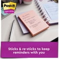 thumbnail image 3 of Post-it® Super Sticky Notes, Recycled, 4" x 6", Bali, Lined, Pack Of 3 Pads, 3 of 5