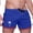 A-Blue, variant on TEAJOPSUU Men's Swim Trunks Plus Size Coconut Print Shorts with Stretch Mesh Fabric Color Block Trim Elastic Drawstring Waist C-Black