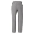 thumbnail image 5 of cfhntfmh Mens Lined Pants Stretch Dress Pants Solid Color Comfy Trousers Drawstring Lightweight Work Slacks with Pockets（Gray,3X-Large), 5 of 7