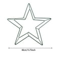 thumbnail image 3 of Star Shaped Metal Wreath Frame Floral Form Craft Hoop For Christmas Wedding Wall Hanging DIY Decorations And Floral Arrangements, 3 of 9