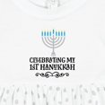 thumbnail image 4 of Inktastic My 1st Hanukkah Celebration Girls Baby Dress, 4 of 5