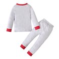 thumbnail image 4 of Generic Children'S Cozy Thermal Sleepwear Set Toddler Kids Baby Boys Girls PJ's Pajamas Christmas Santa Sleepwear T-shirt Pants Outfits Set Kids Christmas Pajama Set With Festive Print, 4 of 9