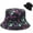 Halloween Bats, variant on Halloween Bucket Hat Beach Sun Hat Funny Fishing Hat for Women, Reversible Double-Side Wear