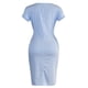 thumbnail image 5 of Vestido suelto con estampado de rayas de manga corta con cuello redondo informal para mujer Pompotops  ghjkhdj10814, 5 of 7