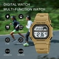 thumbnail image 4 of SKMEI Mens Digital Watch Square Sports Military Watches Waterproof Outdoor Chronograph Wrist Watches for Men with Dual Time/LED Back Ligh/Alarm, 4 of 9