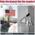 thumbnail image 3 of OLIYNEDY Truck Flag Pole with Mount for Truck Bed, 5ft Metal Flagpole for Car, Pickup, Jeep, Heavy Duty Flag Pole Kit with Holder, White, 3 of 6