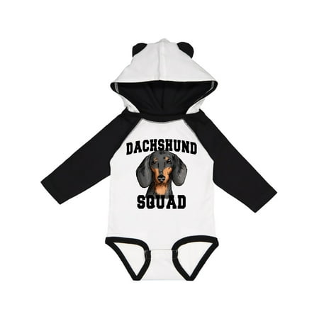 

Inktastic Dog Dachshund Squad Gift Baby Boy or Baby Girl Long Sleeve Bodysuit