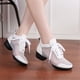 thumbnail image 3 of XIHAHA zapatos de baile de cuero genuino botas de cuero zapatos de baile cuadrados aumentar zapatillas de baile botas zapatos de baile de suela blanda modernos, 3 of 4