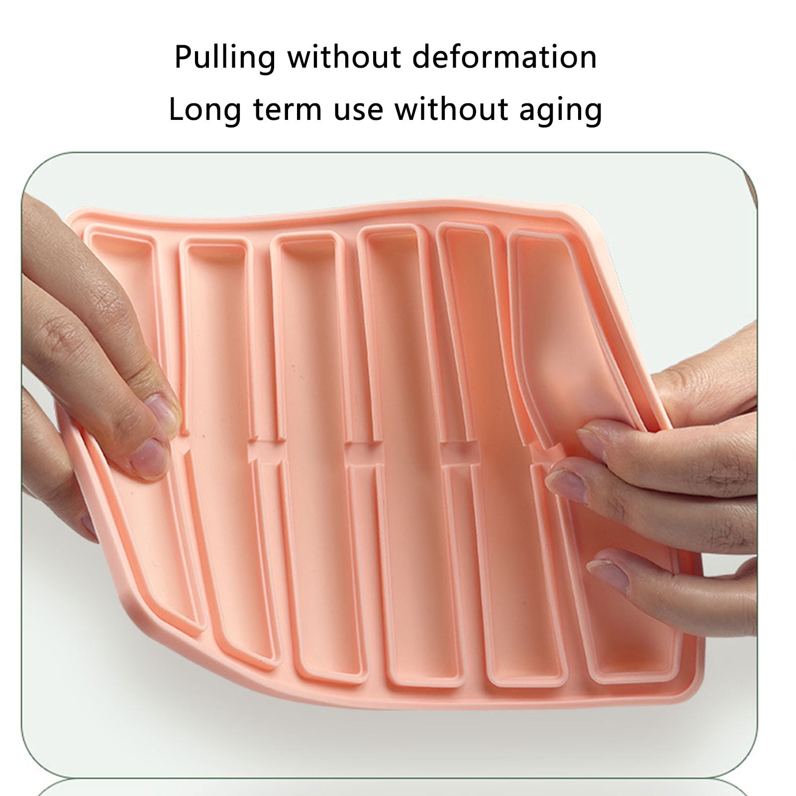 2Pcs Easily Release Ices Cube Mold Long Cylinders Ices Cube Tray Flexible Silicone Ices Maker for Cocktails Coffee