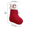 thumbnail image 3 of Christmas Stocking for Kids | Knitted Wool Hosiery with Embroidered Letter Design | Festive Candy Cane Gift Bag | 7x5.5 Inch Holiday Decoration, 3 of 6