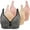 Black 1, variant on Women's Plus Size Bras 3 Pc Full Coverage Comfort Wirefree Bra No Underwire Padded Print Large Bust Everyday Bra
