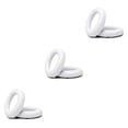 thumbnail image 4 of Kearding 1 par de almohadillas para los oídos Cojín Espuma Cuero Auriculares Orejeras Cubiertas Almohadillas para los oídos Blanco Type1 NO1, 4 of 6
