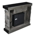 thumbnail image 3 of Hibibud   39 in. Freestanding Electric Fireplace in Gray, 3 of 8