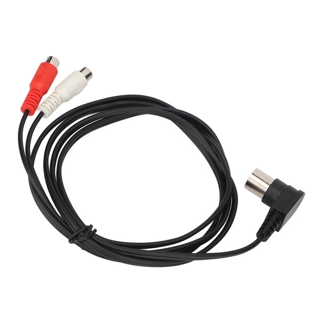 Cable de conexión 2RCA DIN 5 pines macho a 2RCA hembra Cable Plug and Play 49 pies de cobre puro con doble blindaje para equipos AV