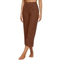 thumbnail image 4 of Women's Linen Wide Leg Pants 2026 Summer Loose Fit Casual Pant HighWaist Capri Beach Trouser, 4 of 7