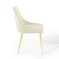 thumbnail image 6 of Modway Amplify 18" Sled Base Performance Velvet Dining Side Chair in Gold/Gray, 6 of 10