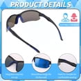 thumbnail image 4 of Bocaoying 4 Pairs Polarized Sports Sunglasses for Men, UV400 Protection Mens Sunglasses with 4 Colors, Lightweight Sun Glasses for Cycling Running Driving Fishing Golf, 4 of 7