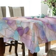 thumbnail image 5 of Yayeee Tablecloths 54" x 54" Rectangle Wrinkle Resistant Party Table Cover, Watercolor Marble Pattern, 5 of 8