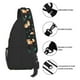 thumbnail image 5 of Jumpingount Almacenamiento de múltiples compartimentos de poliéster y organización de particiones - Mochila con correa para cualquier aventura Bolsas de mensajero y de hombro manchas negras rosadas, 5 of 6