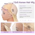 thumbnail image 3 of Peluca FNSD de cabello humano rubio, 13 x 6, 613 HD, encaje frontal, 220% de densidad, 3 of 6