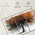 thumbnail image 6 of Elephant Stock Festival Flavour Tree Wall Art - Horizontal Multi Panel Canvas - Living Room Wall Decor - Floral And Botanical Multi Panel - White And Black Decor By Ashvin Harrison - 57" x 36", 6 of 8