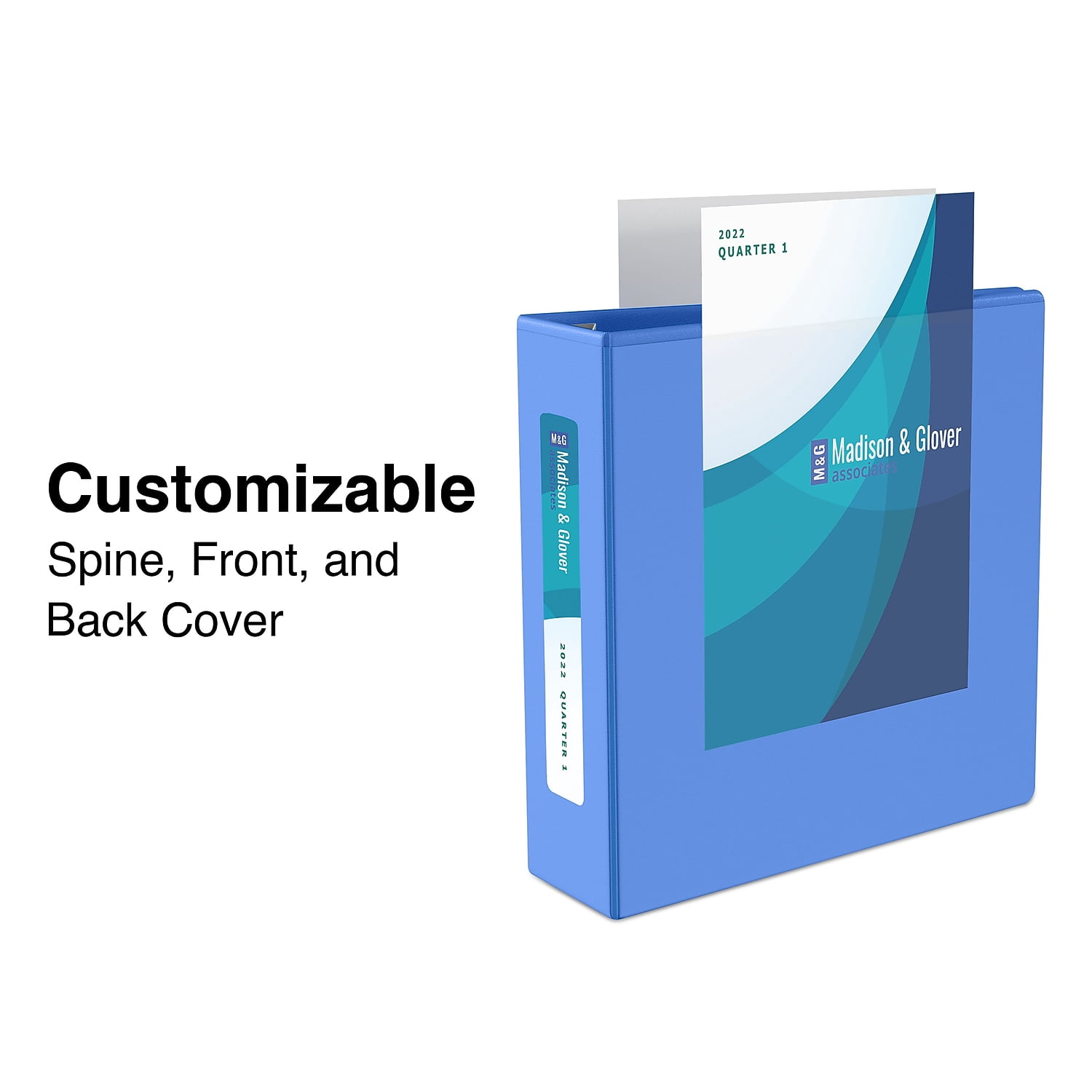 Staples Heavy Duty 3" 3-Ring View Binder with D-Rings and Four Interior Pockets Periwinkle  2/Pack