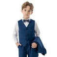 thumbnail image 6 of WEAIXIMIUNG Boys Clothes Size 8 Boys Business Suits Coat 4 Piece Outfit Tuxedo Set For Kids Formal Suit For Boys With Vest Pants Bowtie Set Slim 110, 6 of 7
