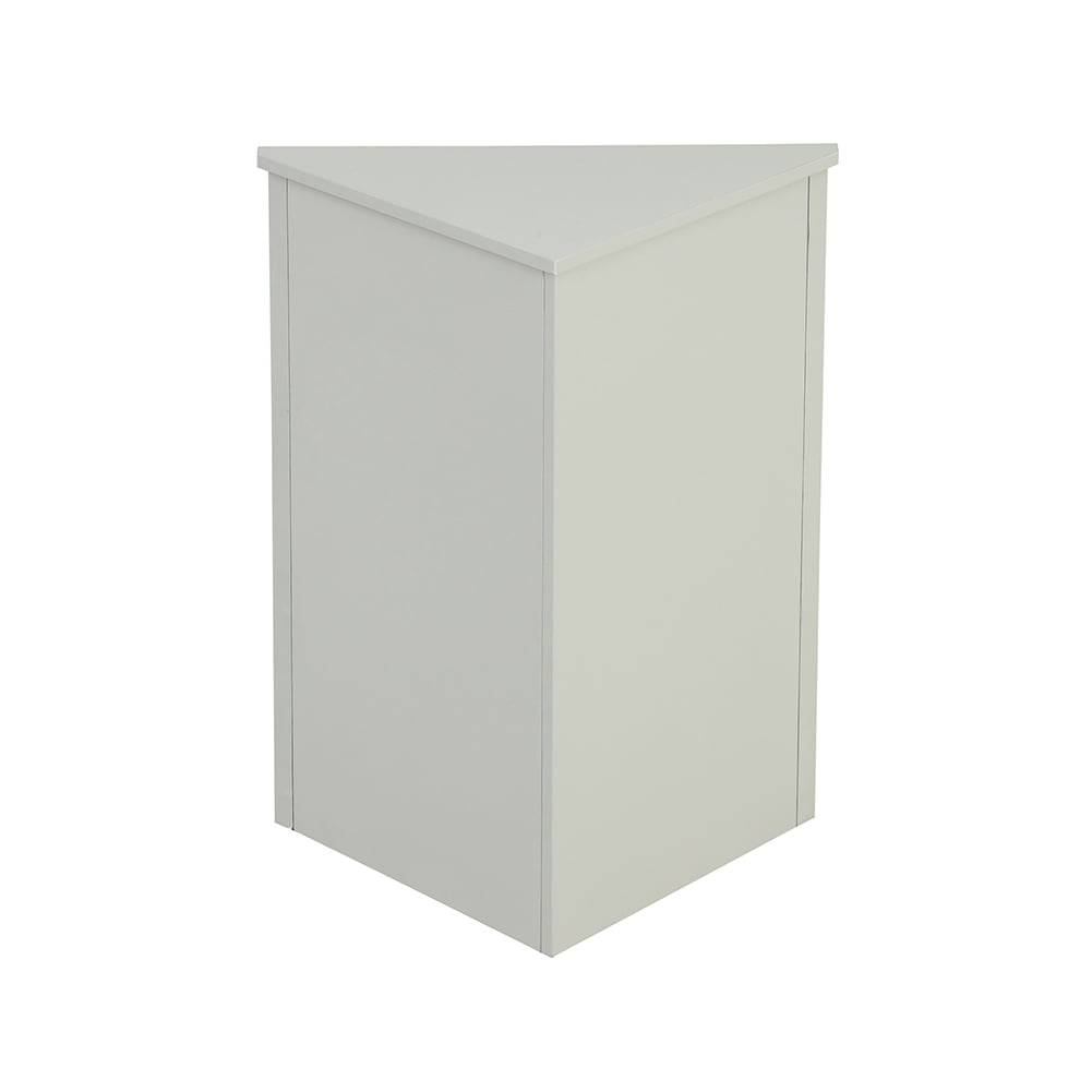 Kepooman Triangle Bathroom Floor Cabinet, Free Standing Wooden Storage Organizer with Adjustable Shelves, Multiple Tiers Storage Living Room Cabinet for Home, Grey Kepooman Triangle Bathroom Floor Cabinet, Free Standing Wooden Storage Organizer with Adjustable Shelves, Multiple Tiers Storage Living Room Cabinet for Home, Grey