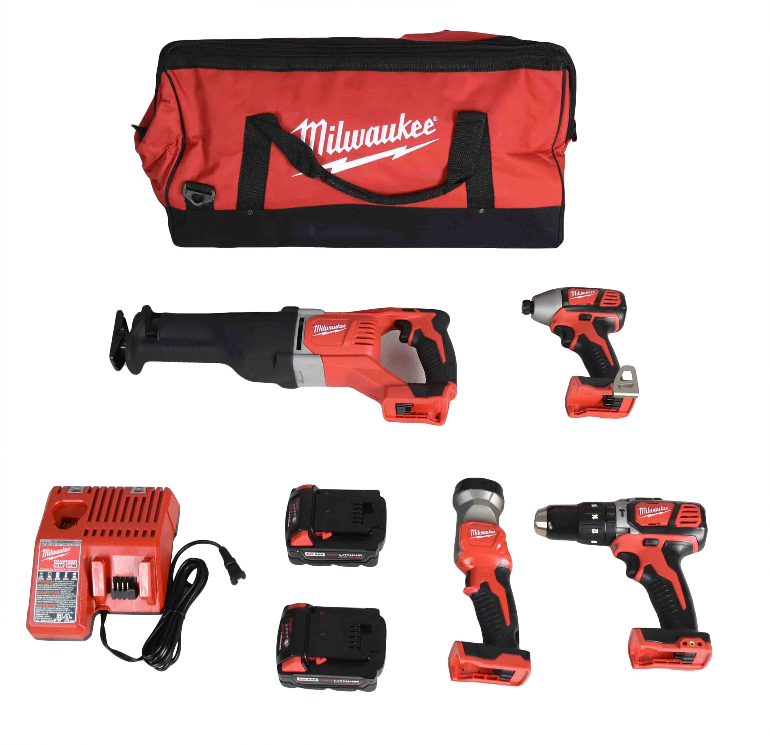 Milwaukee 2606-21P M18 18V 1/2 inch Cordless Drill/Driver Kit for sale online 