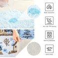 thumbnail image 3 of Yayeee Bath Rug for Bathroom Floor Non Slip Rectangle Fluffy Soft Absorbent Mat, 16"x24", Winter Village, 3 of 7
