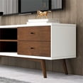 thumbnail image 5 of Francesca White Tv Stand With Solid Wood Frame TV Stand with 6 Storage Cabinet, 5 of 6