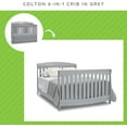 thumbnail image 3 of Full-Size Conversion Kit Bed Rails for Fancy Crib by Delta Children - #0050 (Grey - 026), 3 of 5