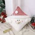 thumbnail image 2 of Christmas Pillow Cover 18*18in – Tufted Santa Snowman Throw Pillowcase – Soft Decorative Cushion Cover for Sofa, Bed, 2 of 5