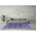 thumbnail image 3 of Ahgly Company Machine Washable Indoor Rectangle Abstract Blue Modern Area Rugs, 8' x 12', 3 of 4