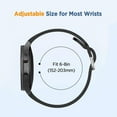 thumbnail image 6 of ALMNVO No gaps Sport Silicone Band 20mm Wristbands Compatible with Samsung Galaxy Watch 6 5 4 44mm 40mm Galaxy Watch Classic 4 46mm 42mm Galaxy Watch 5 Pro 45mm Women Men, 6 of 11