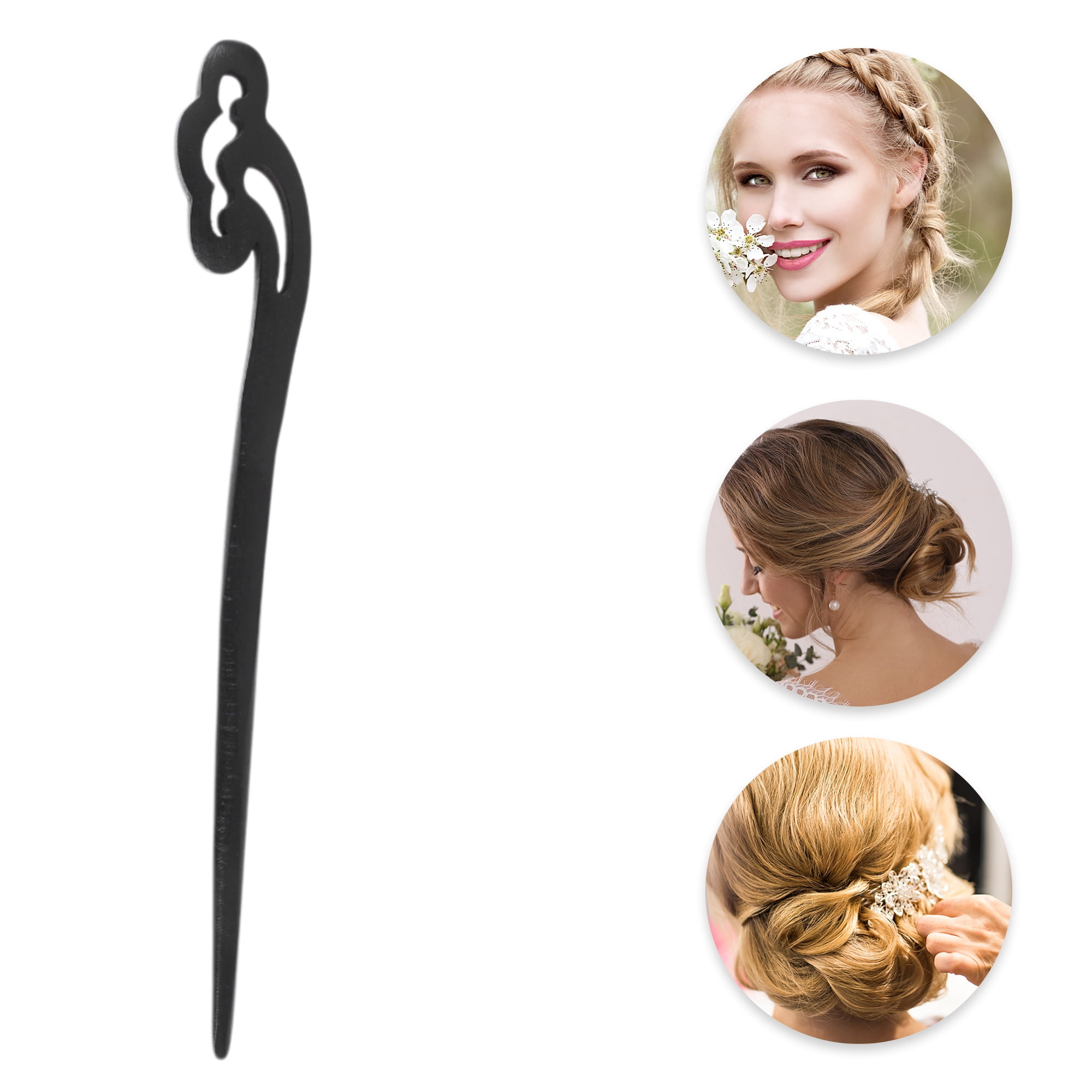 Unique Bargains Comfortable No Slip Butterfly Hair Chopstick for Women 1 Pc ["Auspicious"]