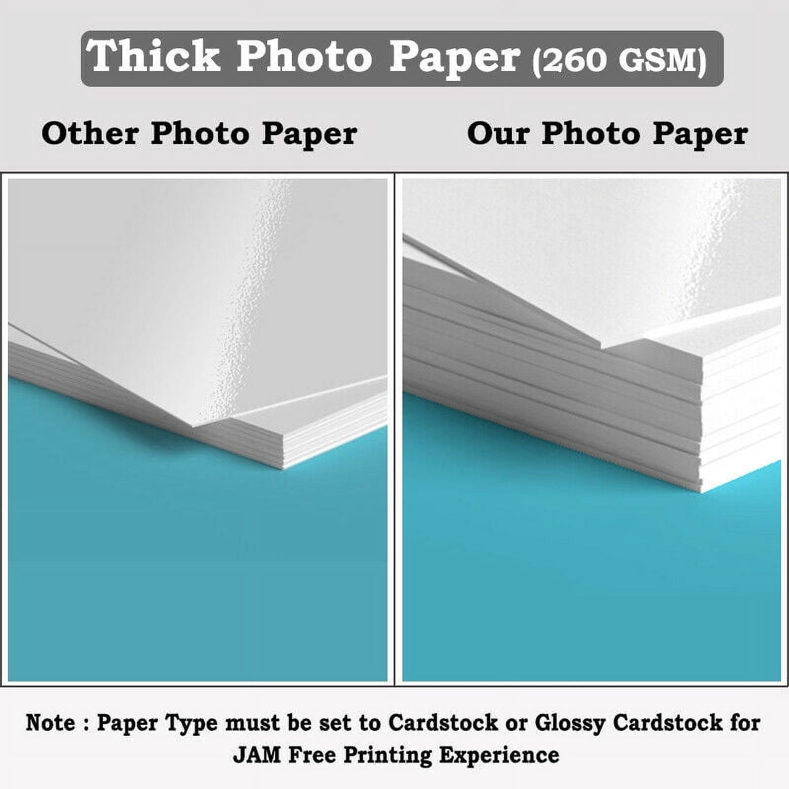 (3 pack) Koala Inkjet Photo Paper 8.5x11 Double-Sided Glossy, 100 Sheets ,260gsm 69lb, Thick Heavyweight Printer Photo Paper for DIY Greeting Cards, Book Covers, etc