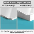 thumbnail image 4 of (3 pack) Koala Inkjet Photo Paper 8.5x11 Double-Sided Glossy, 100 Sheets ,260gsm 69lb, Thick Heavyweight Printer Photo Paper for DIY Greeting Cards, Book Covers, etc, 4 of 13