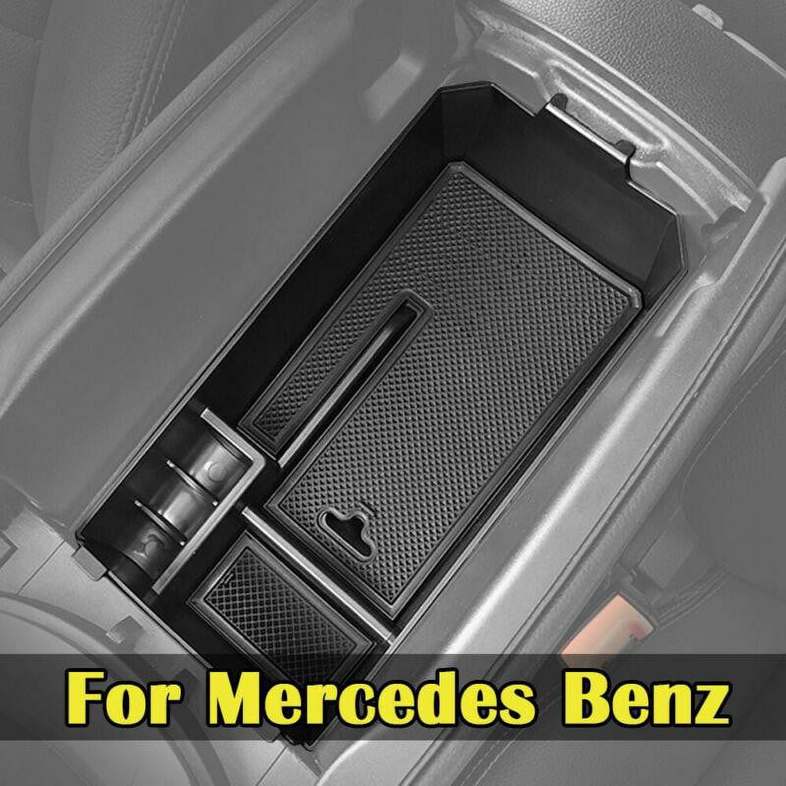 FIILINES Center Console Organizer for Mercedes Benz GLC GLC300 GLC43 AMG  2023 2024 (Not for 2016-2022) Armrest Storage Box ABS Insert Tray Car