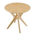 thumbnail image 3 of Modway Crossroads 24" Round Modern Wood Side Table with Legs in Oak, 3 of 3