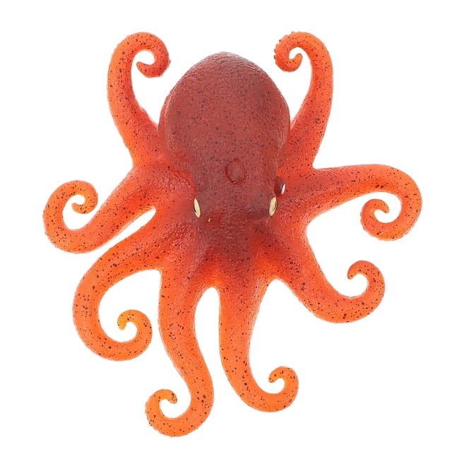 1 unidad de adorable pulpo de simulación animal, juguete antiestrés para pellizcar