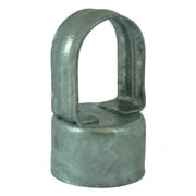 Chain Link Fence Loop Cap Eye Top - Use for 2-3/8" Outside Diameter Fence Posts and 1-5/8" Top Rail Outside Diameter Pipe - Galvanized Steel Chain Link Fence Eye Top Loop Cap