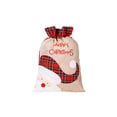 thumbnail image 3 of BSJJY Christmas Santa Sacks - Personalized Large Christmas Cloth Bag With Drawstring-Christmas Holiday Santa Claus Gift Sacks Shopping Bag Storage,Reusable Xmas Present Storage,1Pcs, 3 of 4