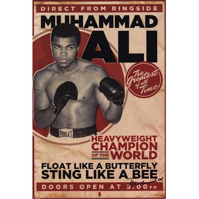 Pyramid Art Prints PYRPP32628 Muhammad AliVintage -24 x 36- Poster Print