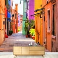 thumbnail image 3 of wall26 - Colorful Street in Burano, Near Venice, Italy - Removable Wall Mural | Self-Adhesive Large Wallpaper - 66x96 inches, 3 of 6