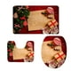 thumbnail image 5 of Alfombra de baño de Navidad de 3 piezas Alfombras de baño de ducha suave Alfombras de baño Cubierta de la tapa de la Sunnimix Alfombra, 5 of 6