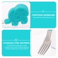 thumbnail image 2 of MasteelfCA 1 Set 2pcs Stainless Steel Spoon and Fork Baby Dinning Training Tableware Set, 2 of 7