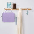 thumbnail image 4 of Sywqhk Organizador de correa de reloj portátil, bolsa de almacenamiento, cable USB, bolso de viaje (púrpura), 4 of 9