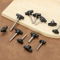 thumbnail image 5 of Z- Shaped Thumb Screws 304 Stainless Steel Tee Wing Knobs for Tightening Hand Replace M5 x 40mm - Z Shaped (16 Pack, Black), 5 of 7