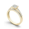 thumbnail image 3 of 1/2 Carat T.W. Diamond 10kt Yellow Gold Square-Shape Cluster Engagement Ring Set, 3 of 5